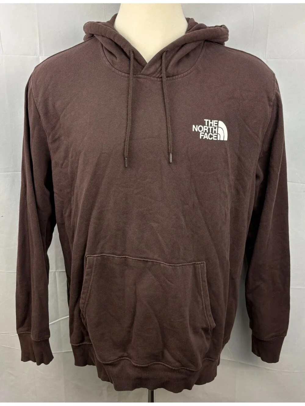 The North Face Men's US Size XXL Spell Out Brown Pullover Hoodie